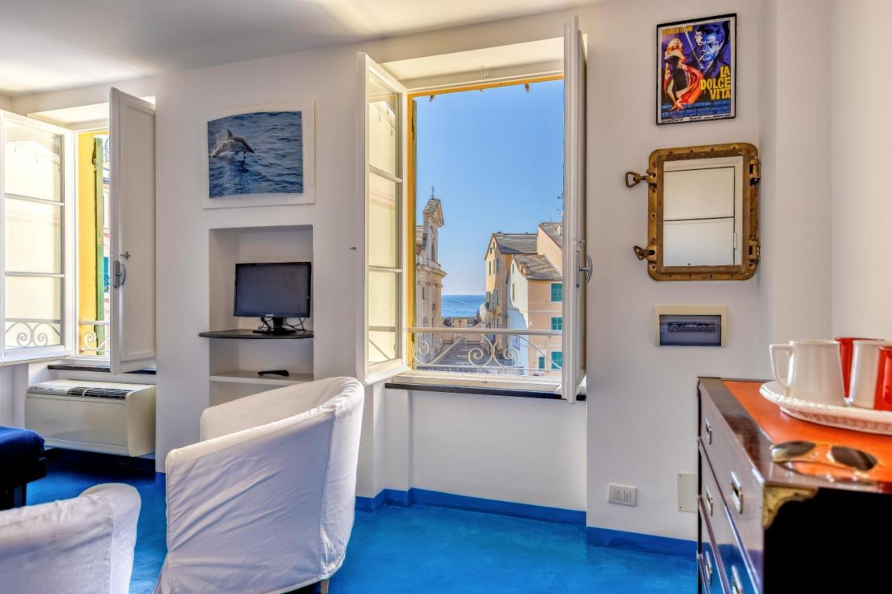 Apartmán Casa Marina Relax Con Vista Sul Mare Camogli Exteriér fotografie
